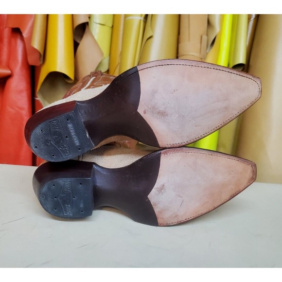 Kimmel Boot Co. Custom Shop Roughout & Calfskin Cowboy Boots US Women's 7.5-8 B - Picture 7 of 12